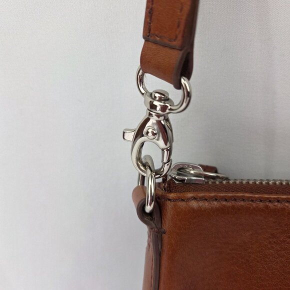 Fossil Sydney Brown Leather Crossbody Bag - Picture 13 of 16
